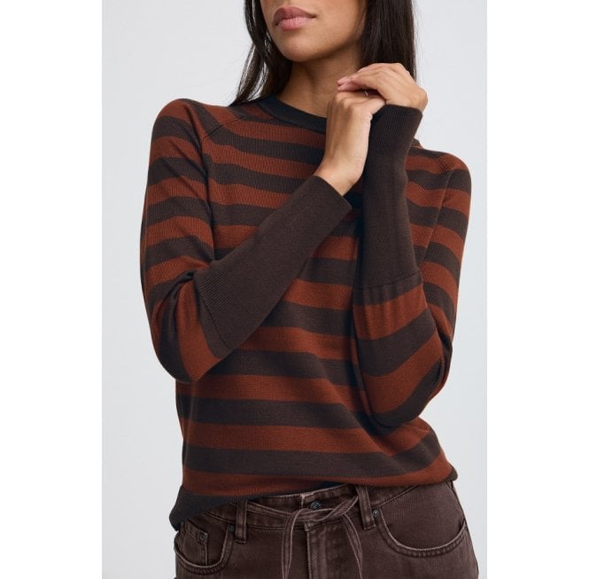 B.YOUNG Bymmorla Long Cuff Smoked Parika/Java Stripe