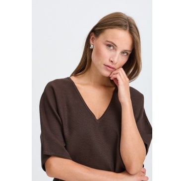 Bymmorla Vneck Short Sleeve Java