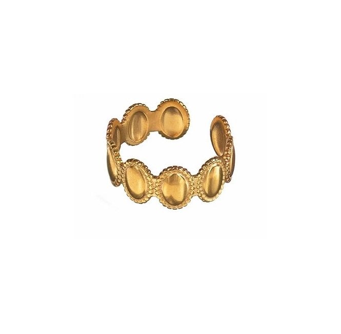 Band of Ovals Adjustable Ring