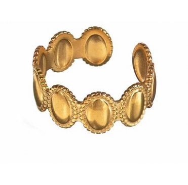 Band of Ovals Adjustable Ring