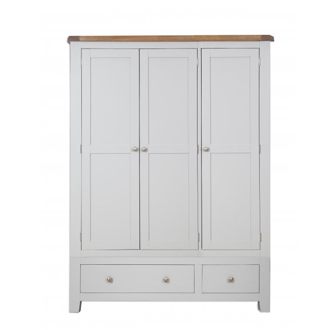 Calbourne Grey 3 Door 2 Drawer Wardrobe