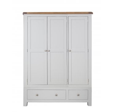 Calbourne Grey 3 Door 2 Drawer Wardrobe