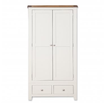 Calbourne White 2 Door 2 Drawer Wardrobe