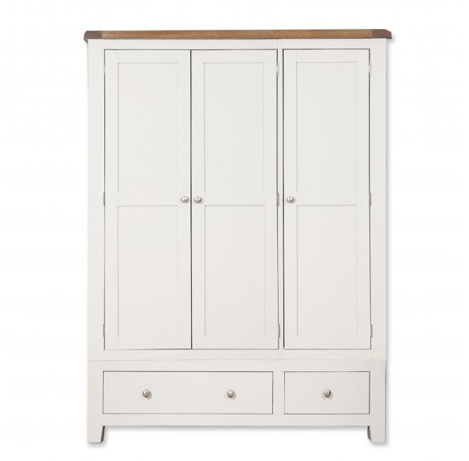 Calbourne White 3 Door 2 Drawer Wardrobe