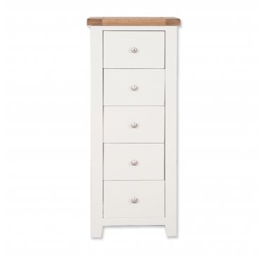 Calbourne White 5 Drawer Tall Chest