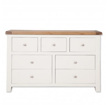 Calbourne White 7 Drawer Wide Chest