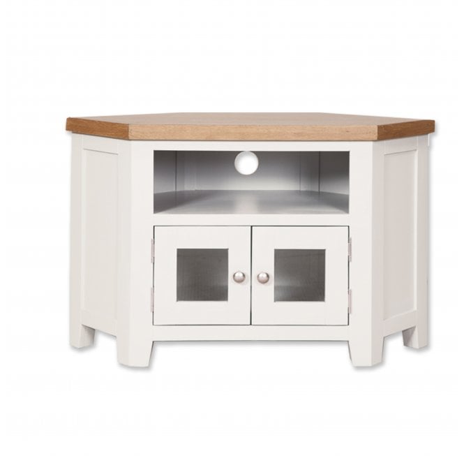 Calbourne White Glazed Tv Cabinet