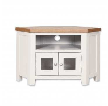 Calbourne White Glazed Tv Cabinet