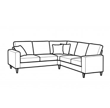 Dalton Corner Sofa 2 Seater (Left Arm) + 90 + 2 Seater (Right Arm)