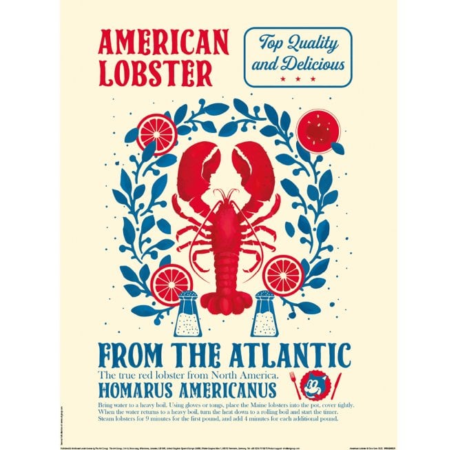 DION GEM (AMERICAN LOBSTER) ART PRINT 30x40