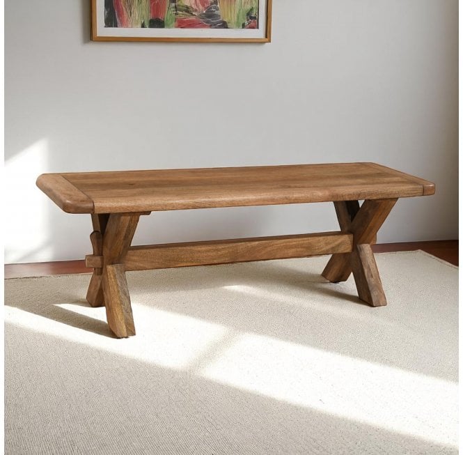 Dunsbury Cross Leg Bench - 1.35m