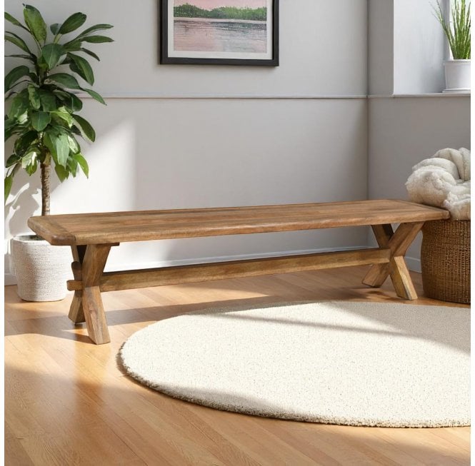 Dunsbury Cross Leg Bench - 1.75m