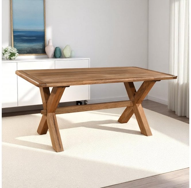 Dunsbury Cross Leg Dining Table - 1.75m