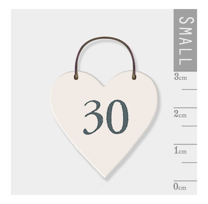 East of India Little Heart Sign - 30