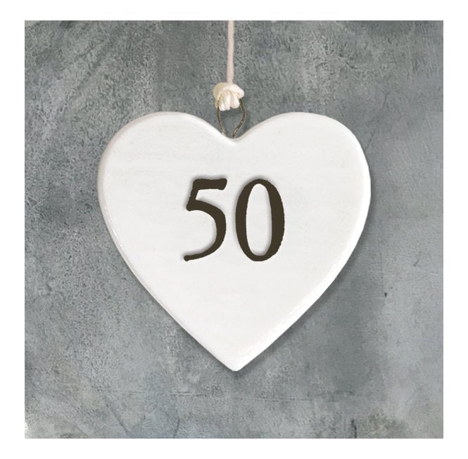 East of India Porcelain Heart - 50