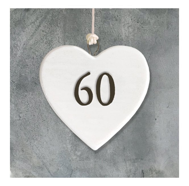 East of India Porcelain Heart - 60