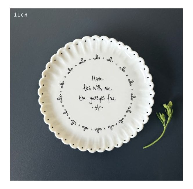 East of India Scallop Coaster - Have tea with me