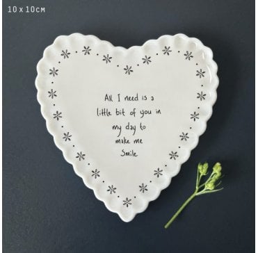Scallop heart coaster - Little bit of you