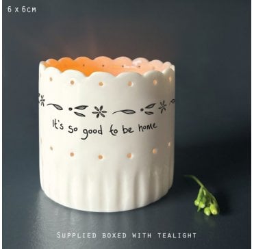Scallop T-lite holder - Good to be home