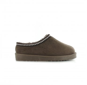 Kelly Faux Fur Slipper – Mocha
