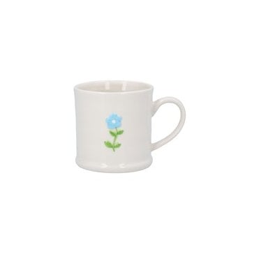 Stoneware Mini Mug - Blue Flower
