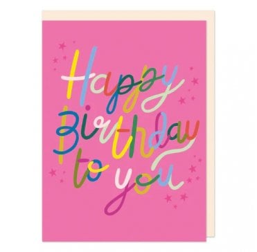 Happy Birthday To You pink