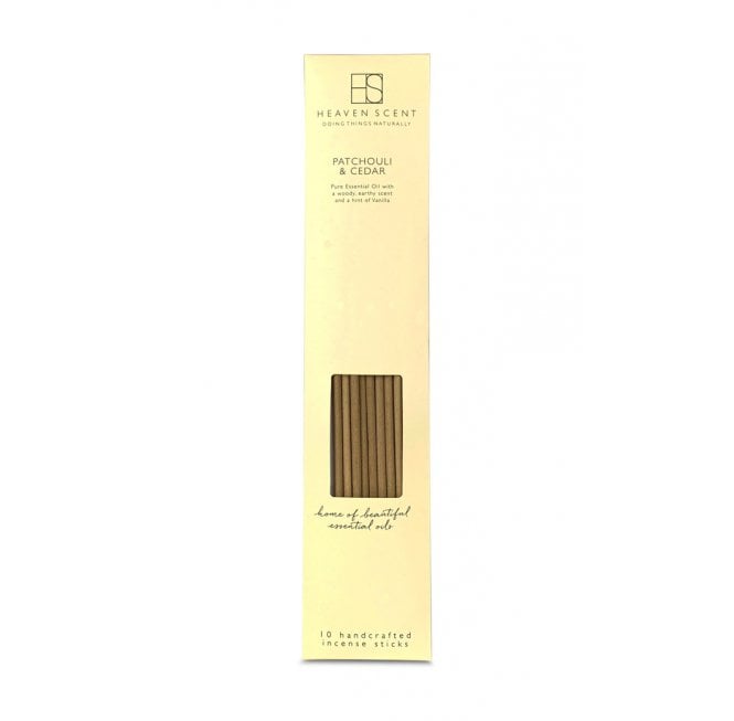 Heaven Scent 10 Incense Sticks – Patchouli & Cedar