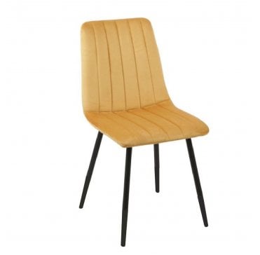 Lucca Dining Chair - Velvet Gold
