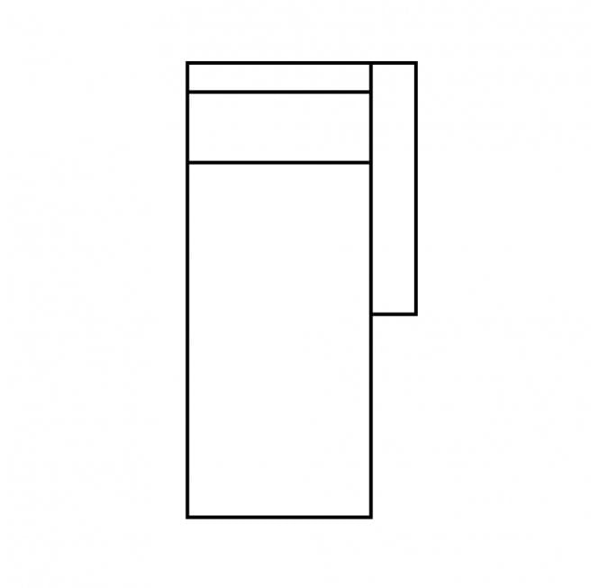 Marley chaiselongue with 1 arm Right
