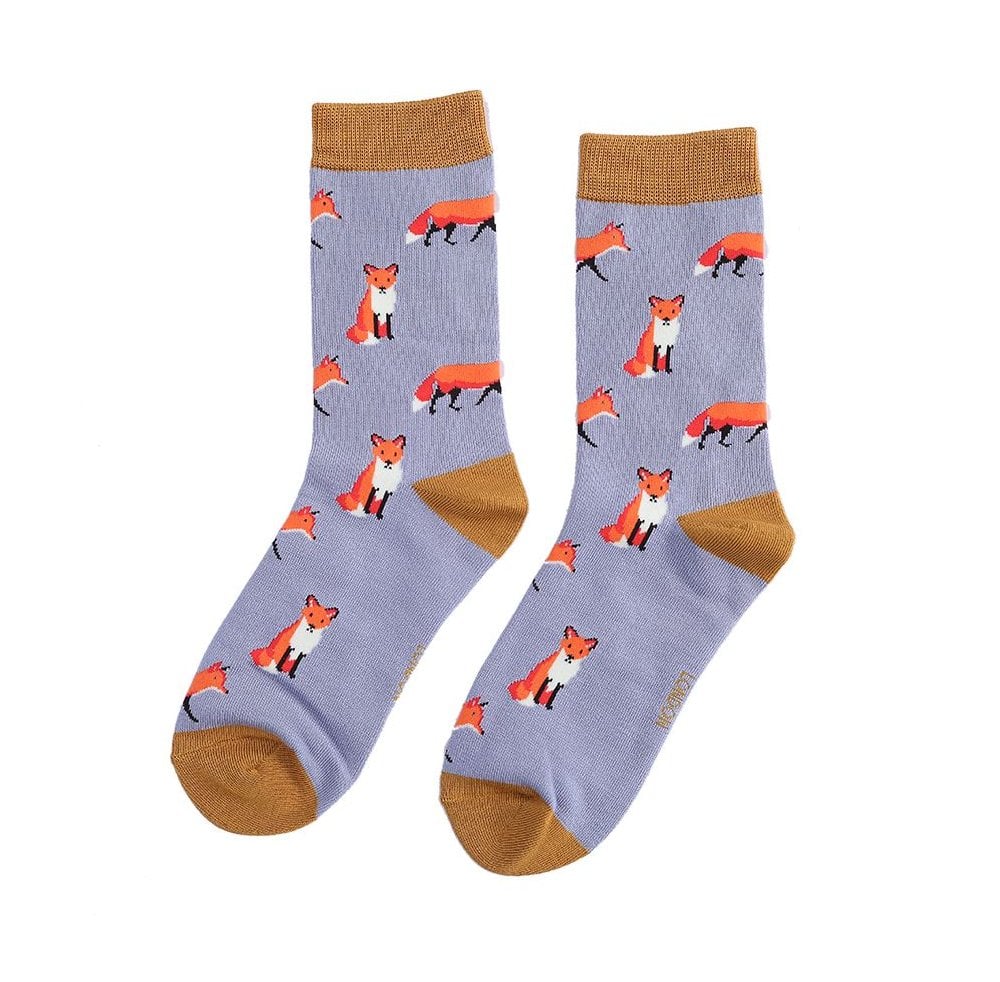 thumbnail image 2 of Miss Sparrow Ladies Bamboo Crew Socks – Novelty Striped Polka Dot, Cartoon Theme 2 of 6