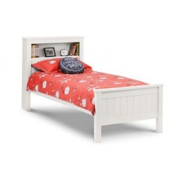 Morton Bookcase Bed - Surf White