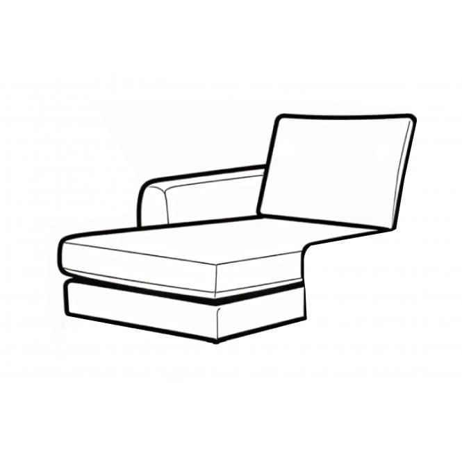 Ortiz chaiselongue with 1 arm Left