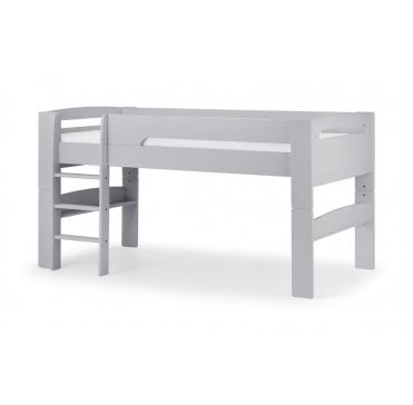 Pluto Midsleeper Bed - Dove Grey Finish