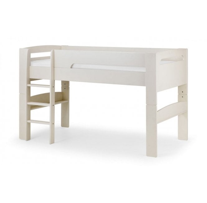Pluto Midsleeper Bed - Stone White Finish