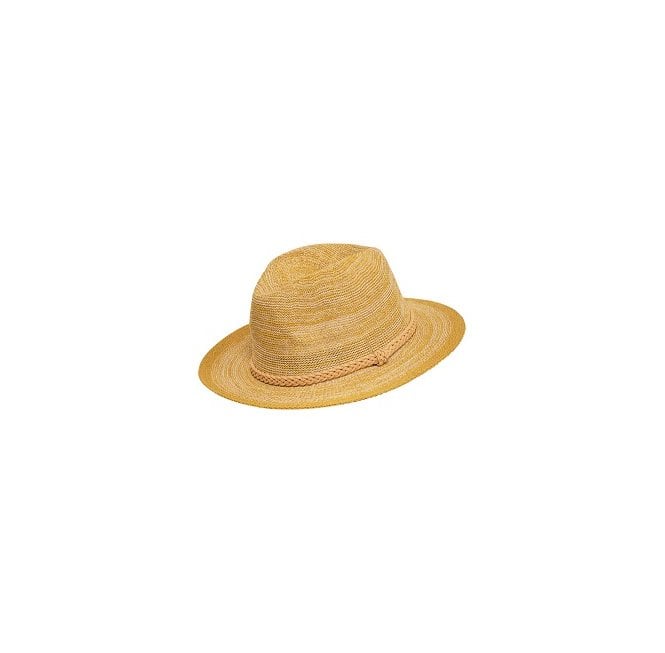 Powder Natalie mango cotton-rich hat w/suede-like braided detail/adjustable-NWT Natalie Hat - Mango with Braid – Karma main image 3