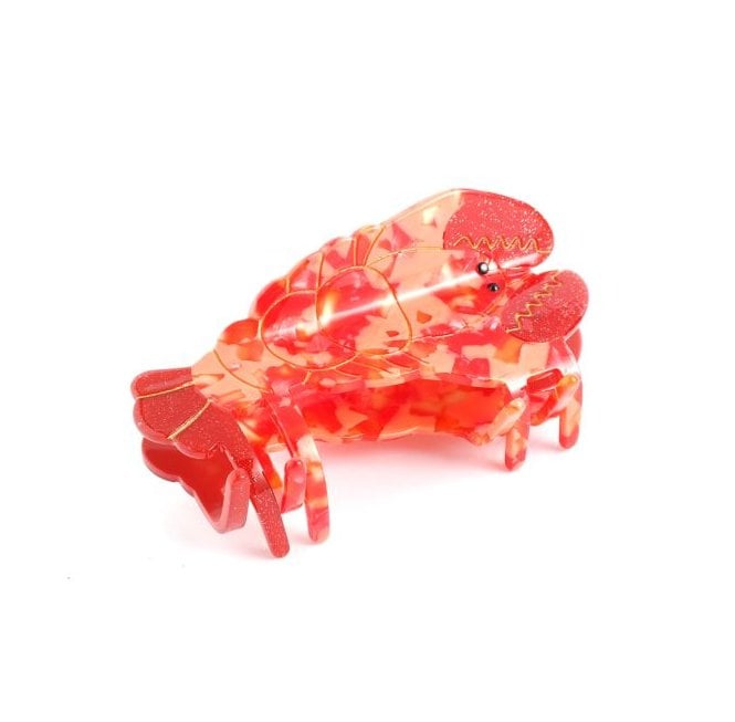 Red Cuckoo Lobster Hair Claw Clip