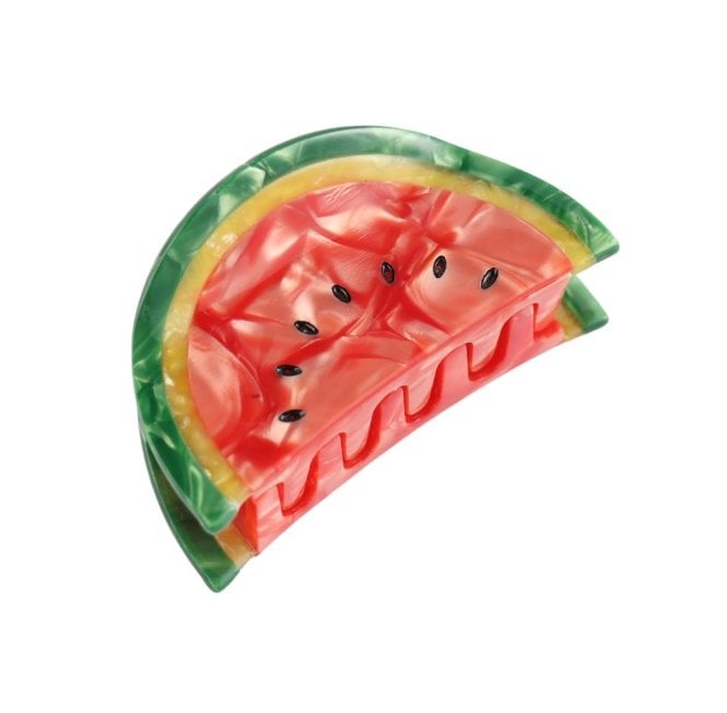 Red Cuckoo Watermelon Hair Claw Clip