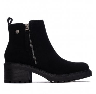 Heeled Ankle Boot - Black