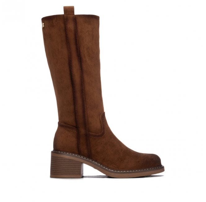 REFRESH Heeled Tall Boot - Camel