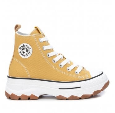 Hi Top Trainer - Canvas Yellow