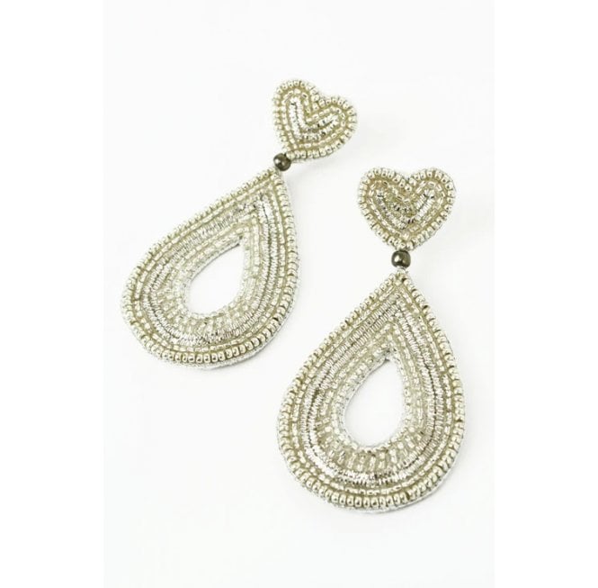 SILVER DROP EARRINGS 