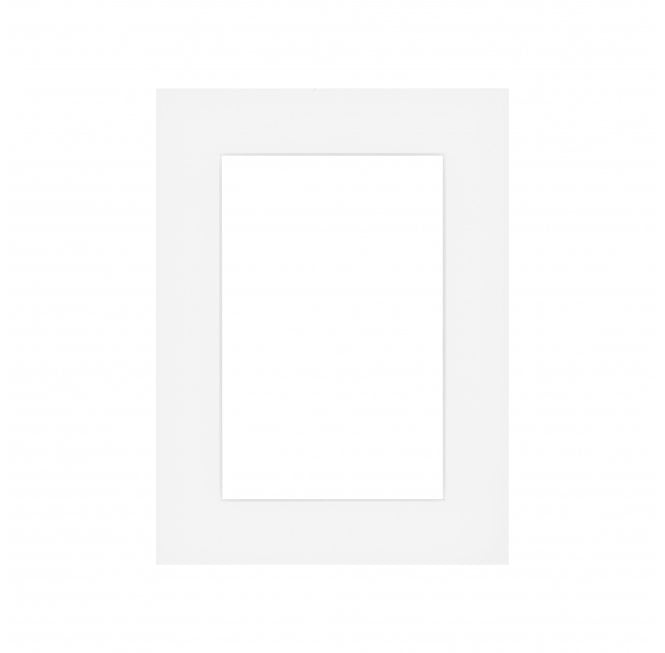 Single White Mount 5 x 3.5" with 3.5x2.5" Aperture