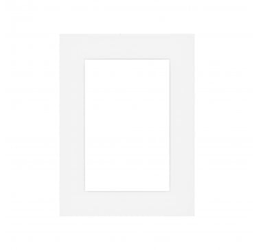 Single White Mount 5 x 3.5" with 3.5x2.5" Aperture
