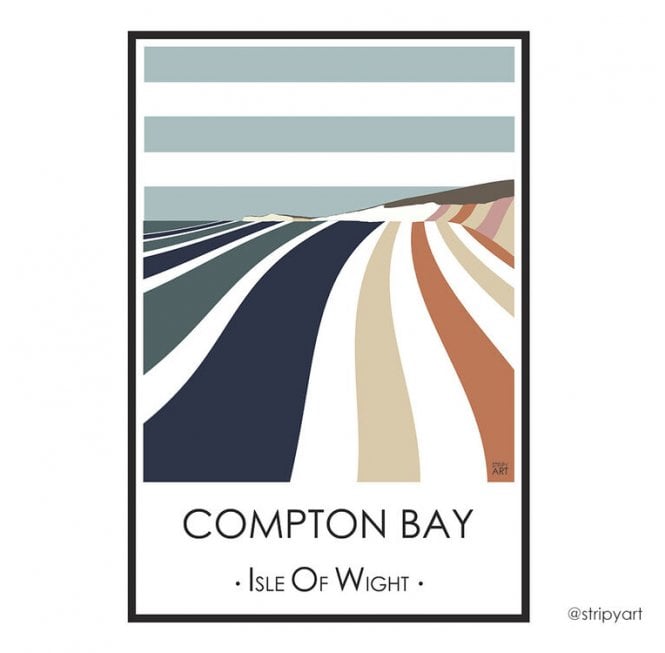 Stripy Art - Compton - A3 print