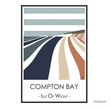 Stripy Art - Compton - A3 print