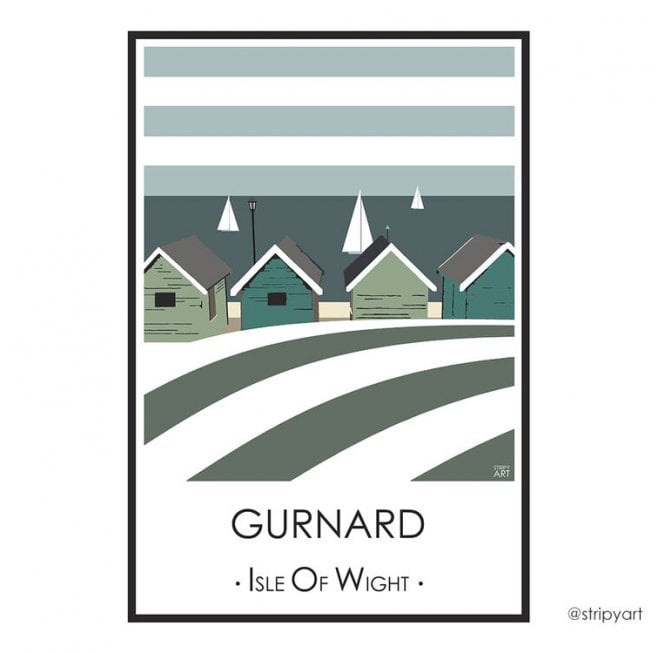 Stripy Art - Gurnard - A4 print