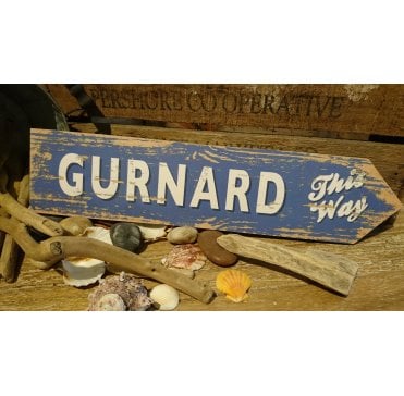 This Way Direction Sign - Gurnard