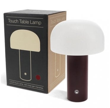USB rechargeable mushroom touch lamp - Brown
