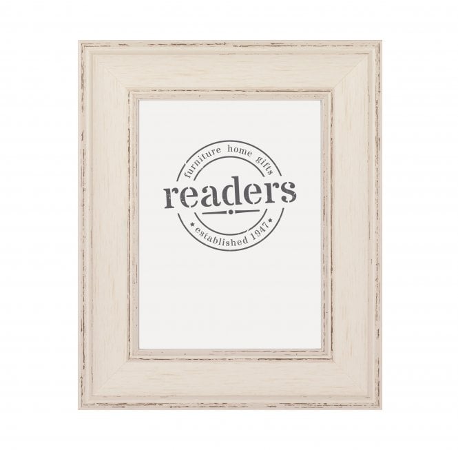 White Shabby Chic 6" x 4"