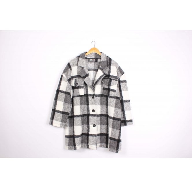 Winter Neutrals Check Shacket